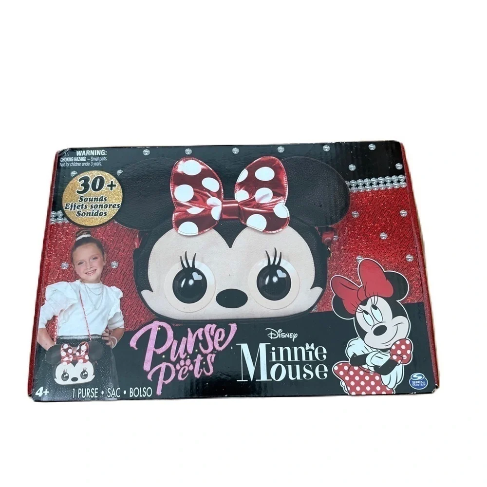 Purse Pets Disney Interactive Pet Toy and Shoulder Bag Minnie Mouse NEW Black